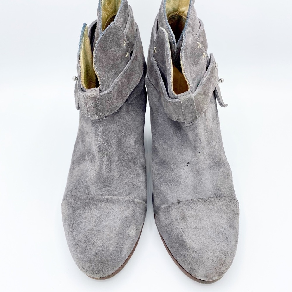 RAG & BONE Grey Suede Harrow Bootie